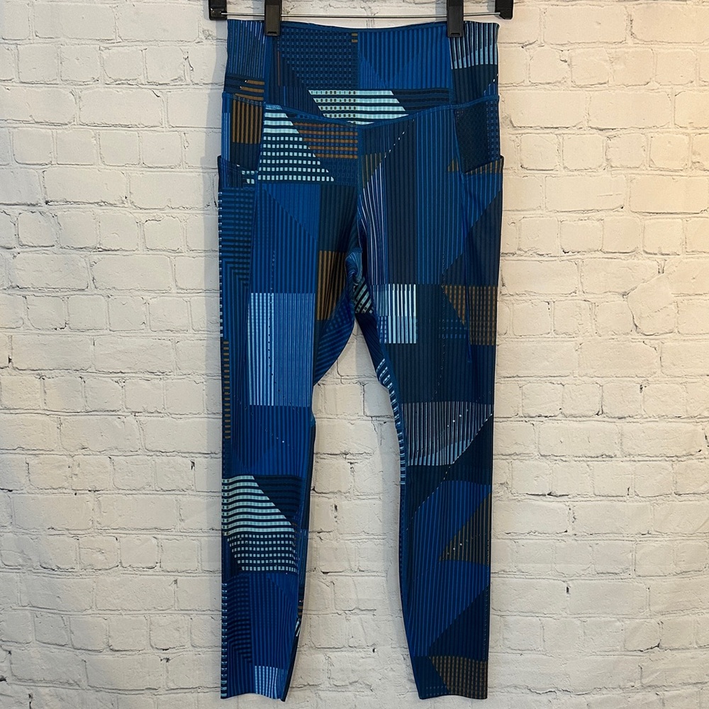 Brooks Run Happy Geometric Blue Leggings